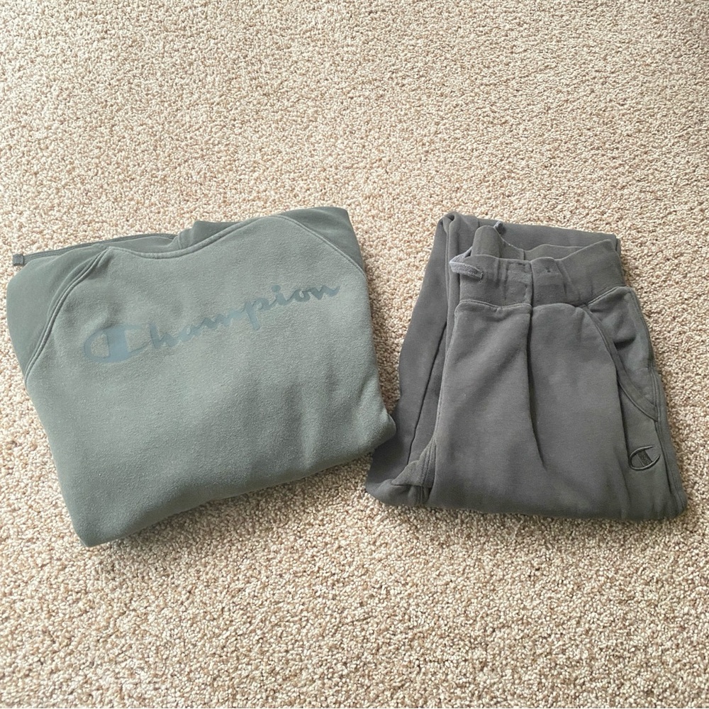 Champion Women's Fleece Two Tone Hoodie & Pants Set Size S